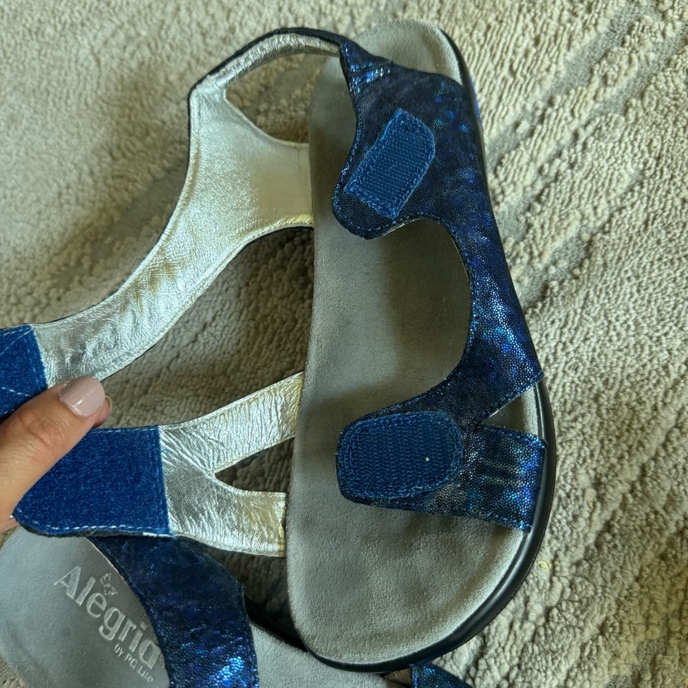 Alegria Midnight Blue Sandals - Picture 6 of 13